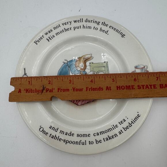 Wedgwood Mrs. Tiddy Winkle Dinner Plate and Peter Rabbit B&B Plate Bone China - Picture 7 of 12